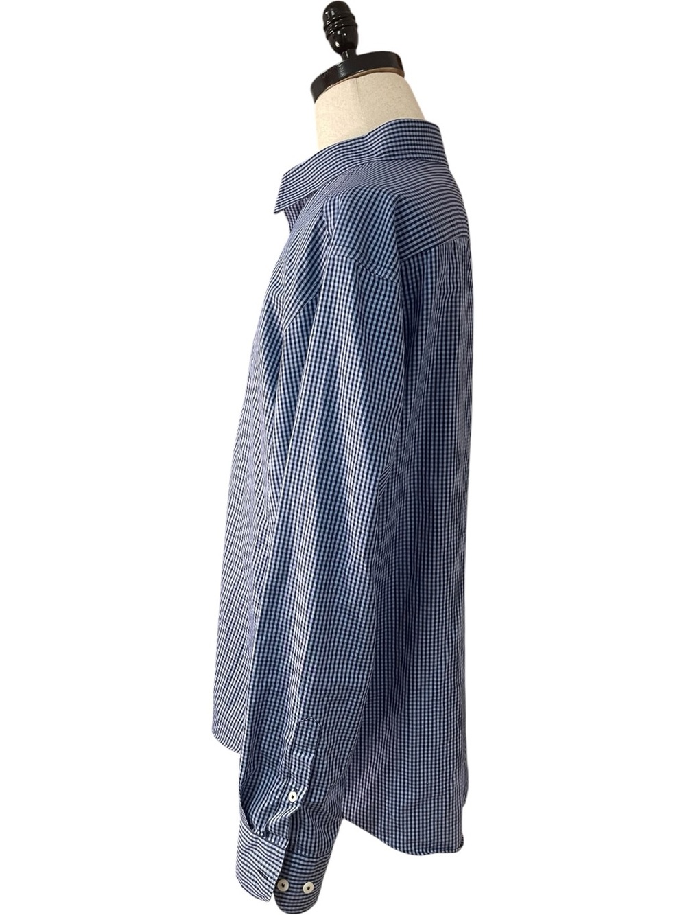 UNTUCKit Vignoble Luxe Wrinkle Free Button Down Shirt Navy Blue - Picture 4 of 11